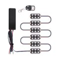 thumbnail image 2 of Riwesomey Tira de luces para chasis automotriz de PC, 6 piezas, 6 LED, 12-15V, RGB, Flexible, para Interior de motocicleta, rejilla Exterior, lámpara para Bombillas para automóviles Riwesomey VI015309-00B, 2 of 6