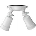 thumbnail image 4 of Outdoor Flood Light Fixture, Adjustable Twin Par Flood Light Holder for Safety and Security, 120 Volts, Uses 2 Lamps Up to 150W (Not Included), White (OFTH 300PR 120 WH M12), 4 of 5