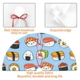 thumbnail image 6 of Kll 36" Christmas Tree Skirt Kawaii Sushi (2) Xmas Tree Skirts Mat For New Year Xmas Holiday Party Indoor Outdoor Home Decoration, 6 of 9