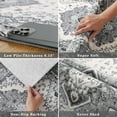 thumbnail image 5 of Wondo 2x3 Feet Indoor/Outdoor Door Mat - Machine Washable Non-Slip Low Pile Rug, Vintage Gray Entrance Carpet for Entryway Porch Bathroom Kitchen Bedroom Laundry, 5 of 8