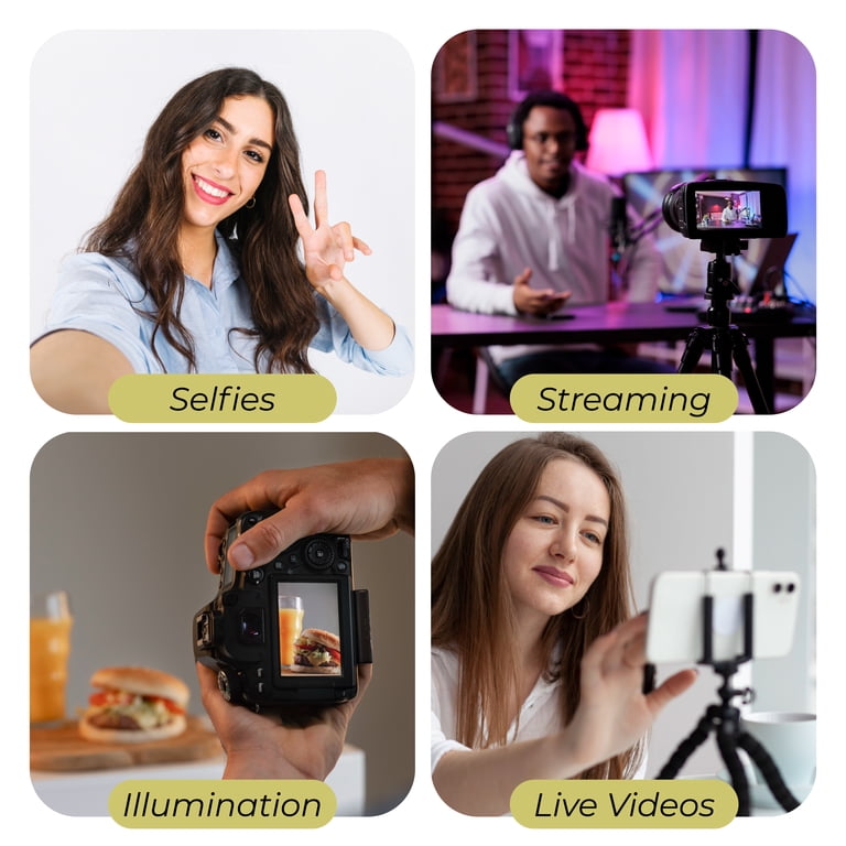 12-Inch Full Color Ring Light with Tabletop Tripod photo 7