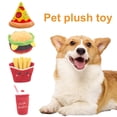 thumbnail image 2 of Milkshake Hamburger Pet Funny Plush Toy Soft Built-in Voice Dog Chew Toy Pet Supplies, 2 of 8