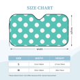 thumbnail image 2 of Kdxio Teal Turquoise And White Polka Dot Print Windshield Sun Shade, Foldable Sun Blocker for Car,Truck,SUV Automotive Interior Sun Protection,Reflective Shade for Front Windshield(Small), 2 of 6