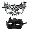 thumbnail image 1 of Garde-visage pour Couple Garde-Visage en Métal Costume d'Halloween Garde-Visage Garde-Visage de Carnaval Jeu de Rôle Costume de Fête Danse Mariage Fête Garde-Visage, 1 of 2
