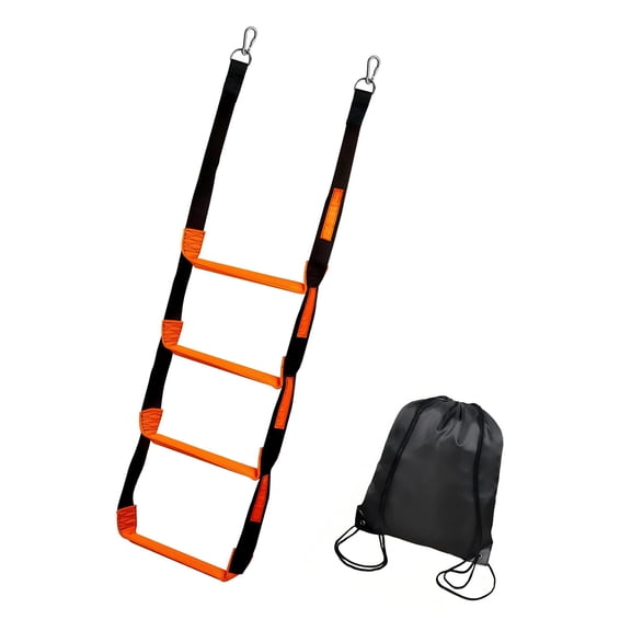 4 Step Marine Rope Ladder With Not Slip Steps And Rustless Fasteners Permanent Polyster Construction For Boats Boats Vessel Security