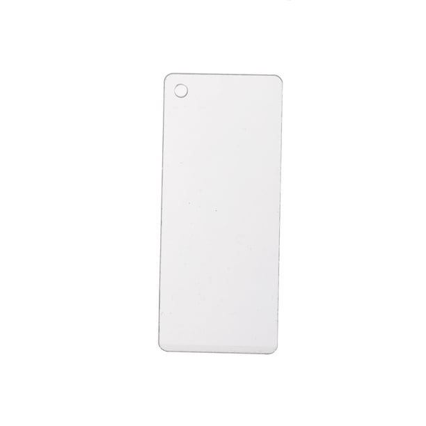 Llavero de plástico Portátil DIY Pre-perforado Reutilizado de arte transparente Transparente Artesanía Haciendo protección Pintura de película Llavero Tipo 2 3x7cm 2.5mm Noticed HA012414-11