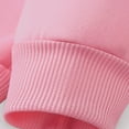 thumbnail image 5 of Girls Valentine Sweatshirt Cotton Fleece Lined Crewneck Hearts Printed Pullover Loose Casual Holiday Tops (11-12 Years, Pink #A), 5 of 6