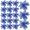 Blue, variant on Mightlink 18Pcs Artificial Flowers for Christmas Tree Decoration Champagne Poinsettias Artificial Christmas Flowers for Xmas Wedding Party Wreath (5.9")