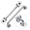 Brushed Nickel-16 inch - 1.25 inch Dia, variant on Handicap Grab Bars Wave Shaped 2 Pack 24 Inch For Shower 304 Stainless Steel Ada Bathtubs And Showers Safety Handles (polished Chrome)