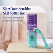 Skintimate Sensitive Womens 4-Blade Disposable Razors, 4 Count