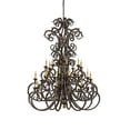 thumbnail image 3 of Meyda 116521 60 in. Serratina 32 Light Chandelier, French Bronze, 3 of 3