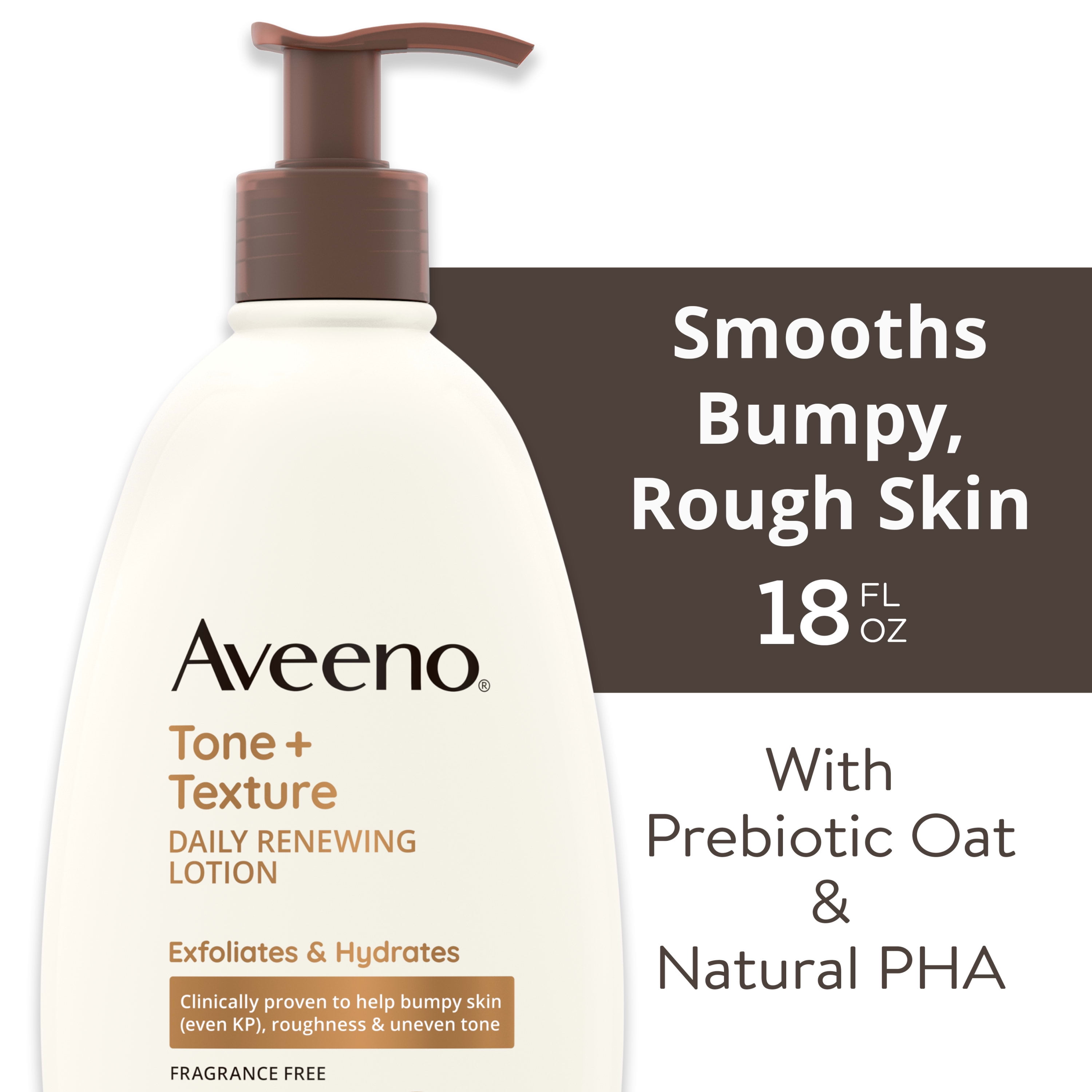 Aveeno Tone + Texture Renewing Body Lotion, Sensitive Skin, 18 fl. oz