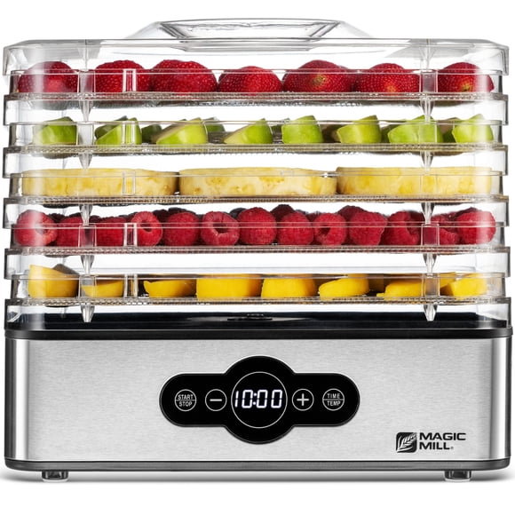 Deshidratador de Alimentos Magic Mill 5 Bandejas Acero Inoxidable 240W