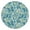 Tribal, variant on Tablecloth Round Bohemian Floral Vintage Tribal Style, Waterproof Elastic Fitted Vinyl, Back, Stain Resistant, 44-50 Inch Table Cover