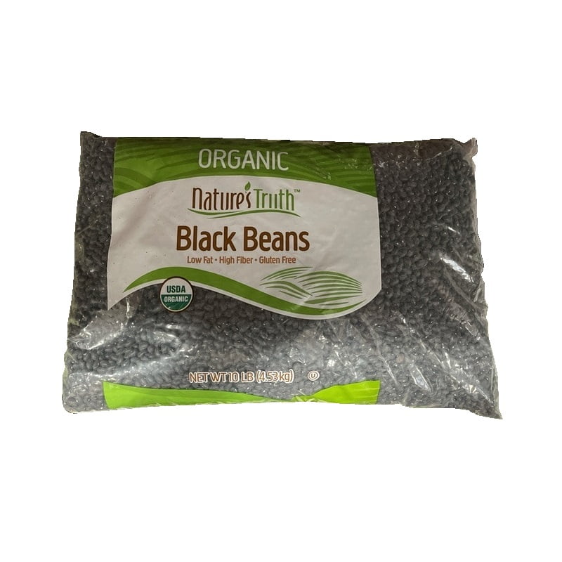 Nature's Truth Organic Black Beans, 10 Pounds