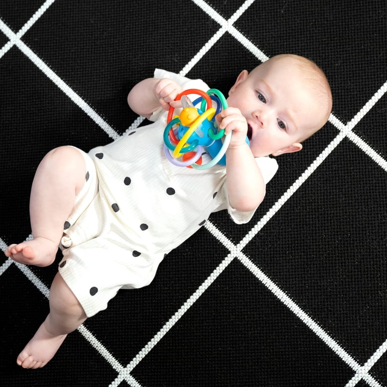 Ocean Octopus Teether Rattle Toy with Beaded Rings and Multiple Textures photo 8