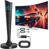 TV Antenna for Smart TV for Local Channels, 16 FT Cable TV Antenna Indoor for Long Range Reception, Digital Antenna for Easy Installation and All Smart/Old TVs, Supports 4K 1080P HD VHF UHF