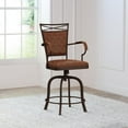 thumbnail image 4 of Hillsdale Bridgetown 44.5" Metal Contemporary Counter Stool in Aged Bronze/Brown, 4 of 5