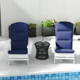 thumbnail image 6 of Outsunny Outdoor Adirondack Chair Cushions with Back Ties, Blue, 6 of 9