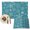 Teal Blue, variant on Teal Snowflake Christmas Placemats Set of 2, Xmas Snowflake Washable Wipeable Table Mats for Dining Tables, Indoor Outdoor Kitchen Place Mats for Holiday Party Table Decor