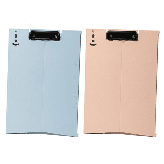 MoHern  2 Pack Office Plastic Clipboards Bulk With Storage And Adjustable Standing Portfolio,For Office Supplies Desk Accessories Student Writing Work