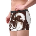 thumbnail image 2 of Sikiie Vintage Husky Dog Print Men's Boxer Briefs, Elastic Waistband Boxer Briefs Leggings-Medium, 2 of 5