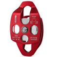thumbnail image 1 of NewDoar 30 KN CE Certified Large Rescue Pulley Double Sheave with Swing Plate for Outdoor Mountaineering Rock Climbing Rescue(Red 1pcs), 1 of 5