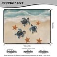 thumbnail image 7 of COEQINE Universal Car Trunk Mat All Weather Cargo Liner Floor Mat with Non-Slip Backing Scratch-proof Pet Cargo Mat Suitable for Most Car Models, Vintage Sea Turtle Starfish Beach, 7 of 7