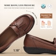 thumbnail image 3 of DREAM PAIRS Women's Loafers Slip On Comfort Dress Shoes with Arch Support, Lightweight Business Casual Work Office Walking Shoes, 3 of 6