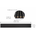 thumbnail image 5 of Concord Panels | Acoustic Slat Wall Paneling - Charcoal | 94.5” x 5” Each | Wall Soundproofing Panels on Felt Back Board | Interior Sound Absorption - COA1520 (Pack of 6 - 19.7) sqft., 5 of 9