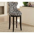 thumbnail image 3 of Home Square 30" Upholstered Bar Stool in Black and White - Set of 3, 3 of 7