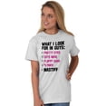 thumbnail image 2 of Animal Ladies TShirts Tees T For Women What I Look For In Guys Mastiff Joke Dog Lady, 2 of 2