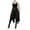 Black, variant on Utoimkio Women's Halloween Gothic Punk Asymmetric Lace Side Split A-Line Midi Dress