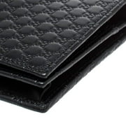 Gucci Womens GG Logo Black Wallet Crossbody Handbag 466507