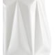 thumbnail image 4 of , jarrón angular de gres, altura 36,5 cm, blanco Adepaton LL-2107, 4 of 6