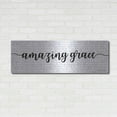 thumbnail image 3 of Luxe Metal Art 'Amazing Grace' by Susan Ball, Metal Wall Art, 48"x16", 3 of 9