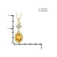 thumbnail image 3 of JewelersClub Silver Necklaces for Women –Silver Necklace for Women 14K Gold Plated Silver – Citrine Necklace Centerpiece, White Diamond Accents – Hypoallergenic Pendant, 3 of 4