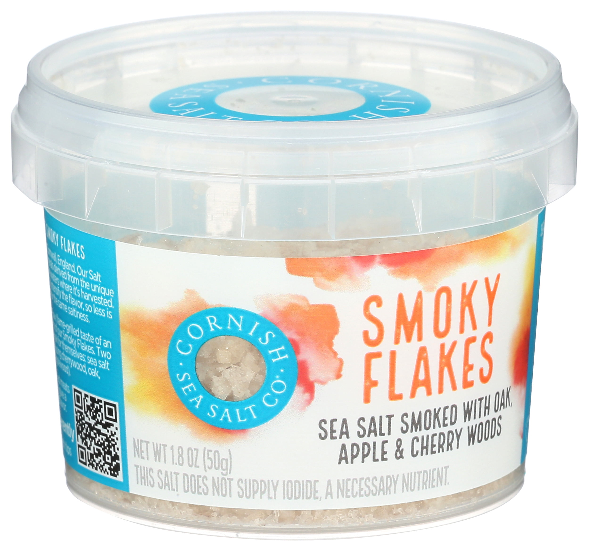 Pack of 8, Cornish Sea Salt Smoked Flakes, 1.8 oz
