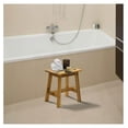 thumbnail image 4 of Drevy Wooden Stool, Solid Acacia Wood Stool (Rectangle 17.3" H), 4 of 7