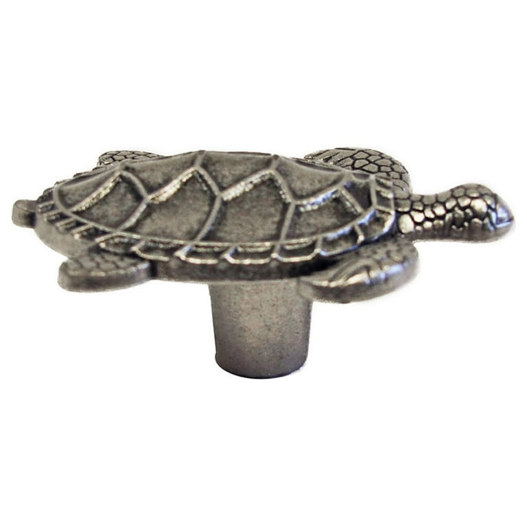 Silver Sea Turtle Metal Dresser Cabinet Drawer Knob Pull Hardware Beach Decor Silver Sea Turtle Metal Dresser Cabinet Drawer Knob Pull Hardware Beach Decor