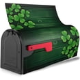 thumbnail image 2 of Sparkle Clovers Shamrocks Magnetic Mailbox Covers, Mail Wraps Garden Yard Home Decor for Outdoor Standard Size 21x18 in, 2 of 6