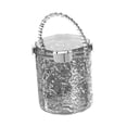 thumbnail image 3 of Cubo de hielo con asa, recipiente portátil para bebidas, para botellas de cerveza, para casa, bar o fiesta. gris, 3 of 9