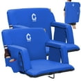 thumbnail image 1 of Garvee 24.5" Wide Stadium Seats with Back Support, 6 Adjustable Angle, Pockets, Cup Holders, Blue, 1 of 7