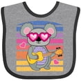 thumbnail image 3 of Inktastic Australian Koala Cool Sunset Girls Baby Bib, 3 of 4