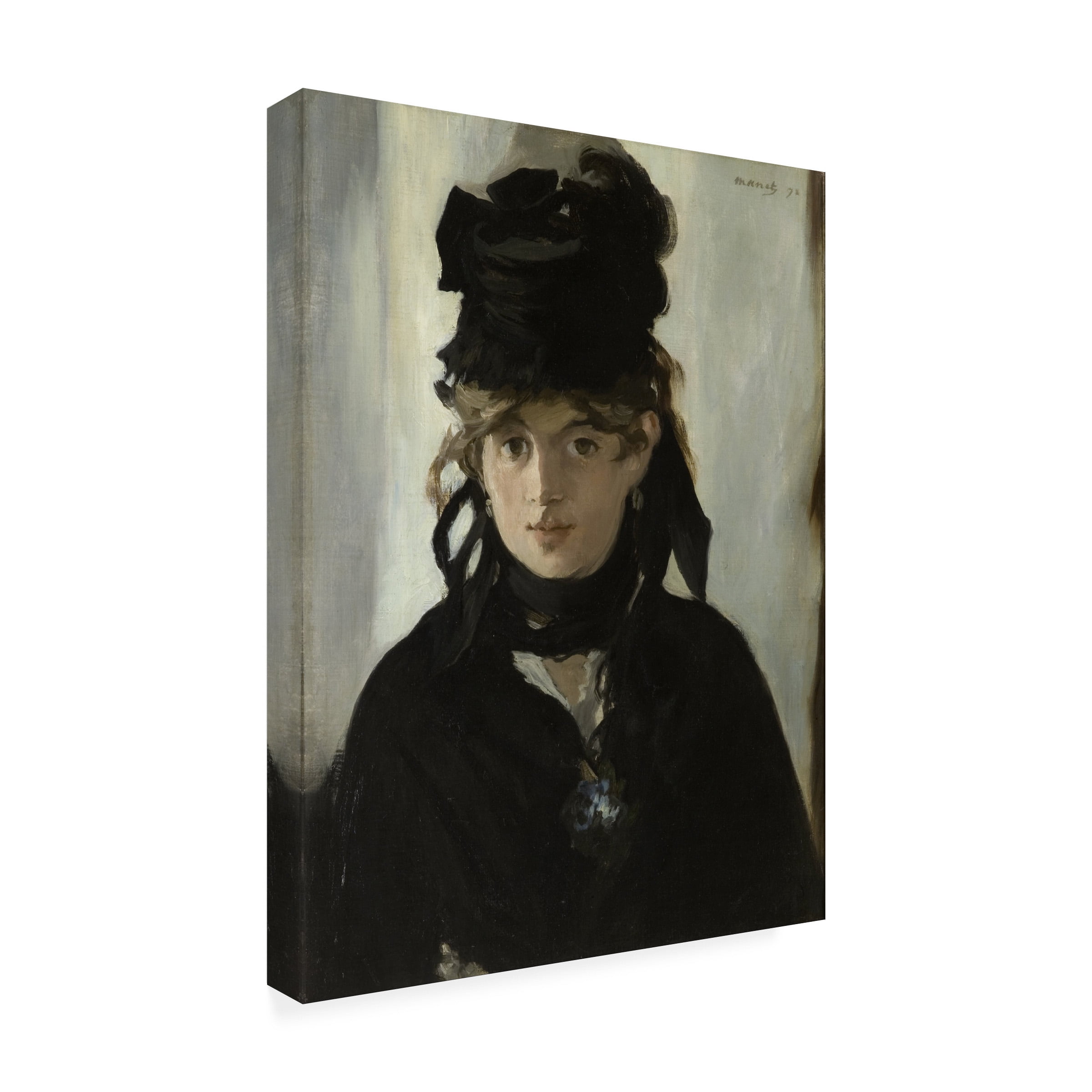 Manet 'Berthe Morisot with a bouquet of Violets' Canvas Art