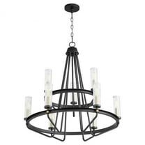 629-96980 Quorum Lighting Empire - 9 Light Chandelier-30 Inches Tall and 28 Inches Wide     -Traditional Installation