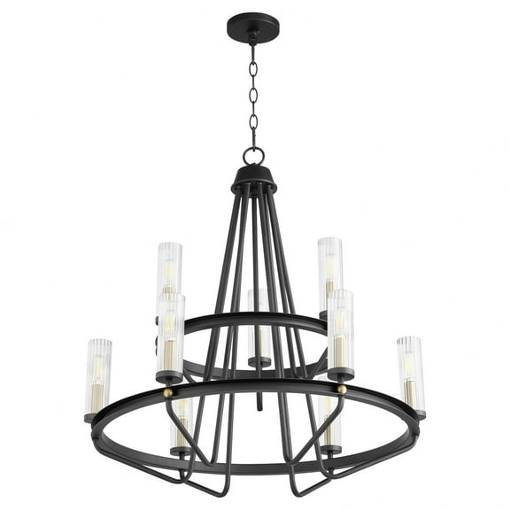 629-96980 Quorum Lighting Empire - 9 Light Chandelier-30 Inches Tall and 28 Inches Wide     -Traditional Installation