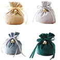 thumbnail image 5 of Mightlink Candy Bag with Faux Pearl Creative Drawstring Christmas Wedding Jewelry Gift Storage Velvet Pouch for Birthday, 5 of 7
