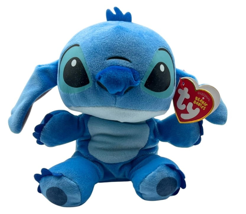 TY Beanie Babies Disney Stitch & Angel  6" Soft Body Bundle