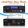 thumbnail image 2 of Pyle PWMA5000BA - Home Theater Preamplifier - Pro Audio Stereo Receiver System with Multimedia Disc Player, 2CH UHF Mic/MP3/USB Reader, AM/FM Radio (3000 Watt), 2 of 8
